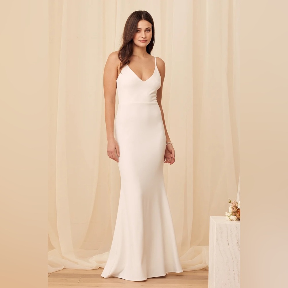 Lulus Infinity Glory White Maxi Dress Size S